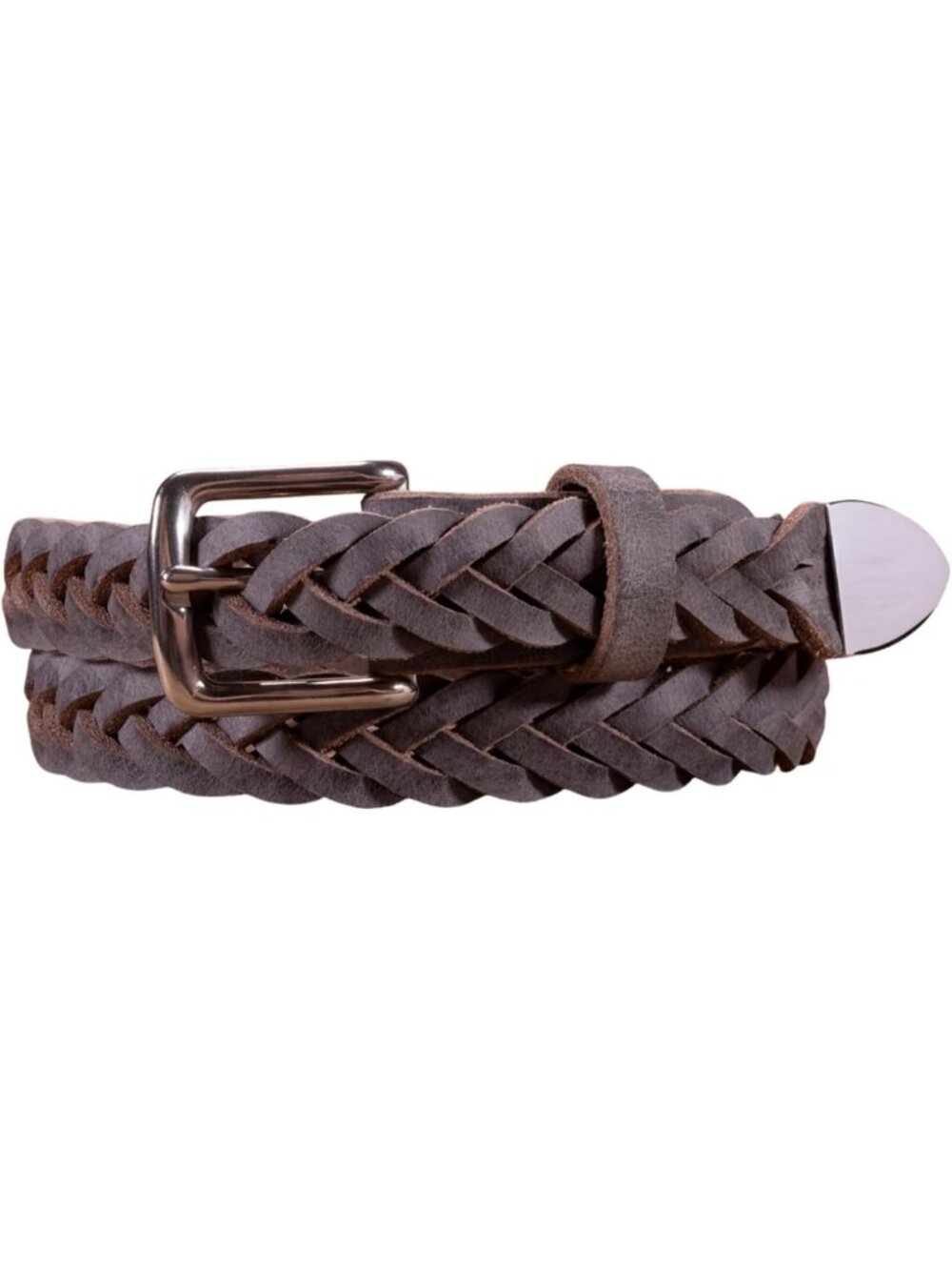 Stylish Handmade Braided Leather Belt - Durable Water Buffalo Design